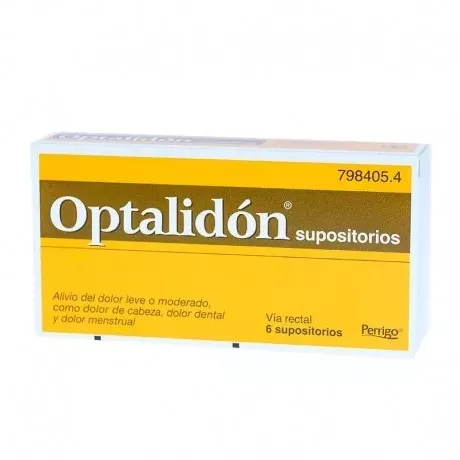 Optalidon 500 75 Mg 6 Supositório Adultos