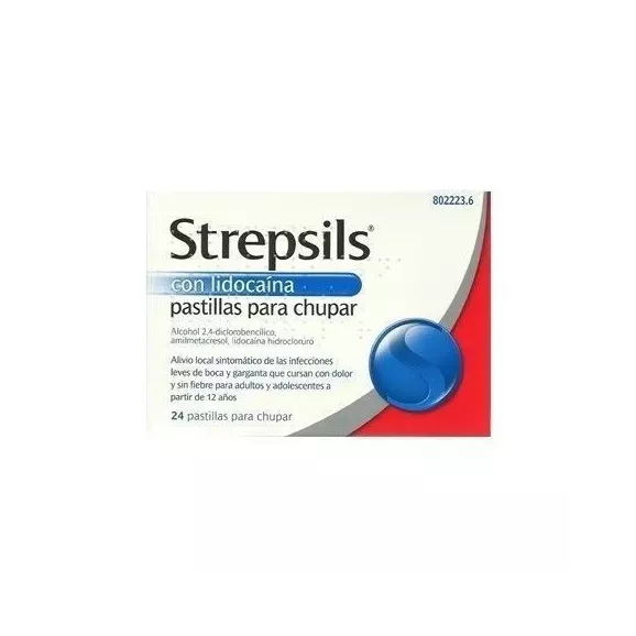 Strepsils Lidocaina 24 Pastillas Para Chupar