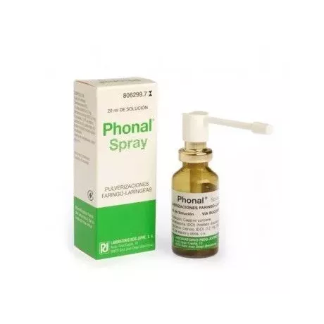 Phonal Spray Solução tópica de aerossol 20 ml