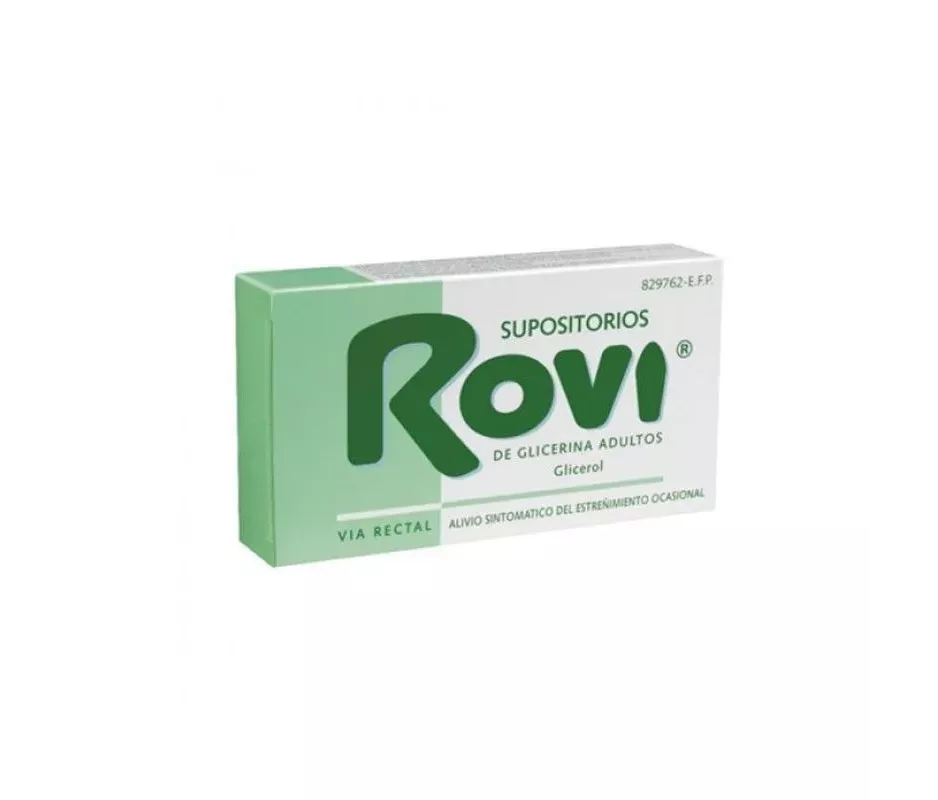 Supositórios de glicerina Rovi Adultos 3,36 G 12 Supositórios