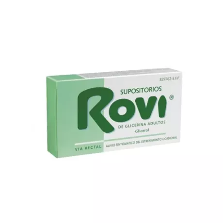 Supositórios de glicerina Rovi Adultos 3,36 G 12 Supositórios