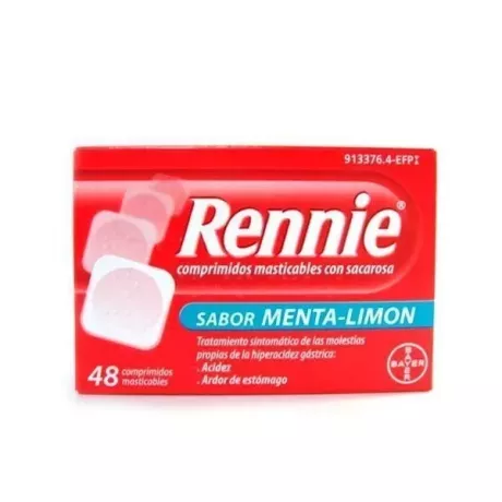 Rennie 48 Comprimidos Masticables C/ Sacarosa