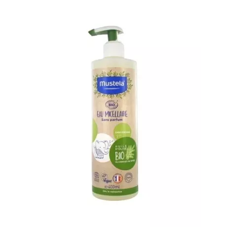 Mustela Bio Água Micelar 1 Recipiente 400 Ml Com Dispensador