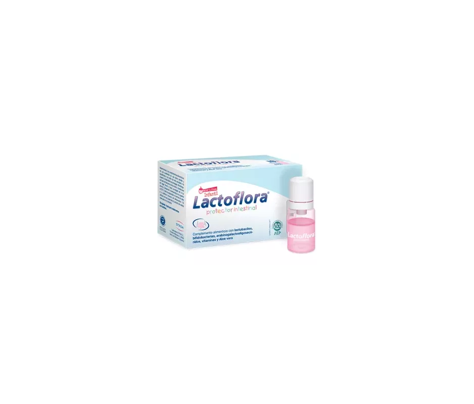 LACTOFLORA PROTECTOR INTESTINAL INFANTIL  10 VIALES SABOR FRESA