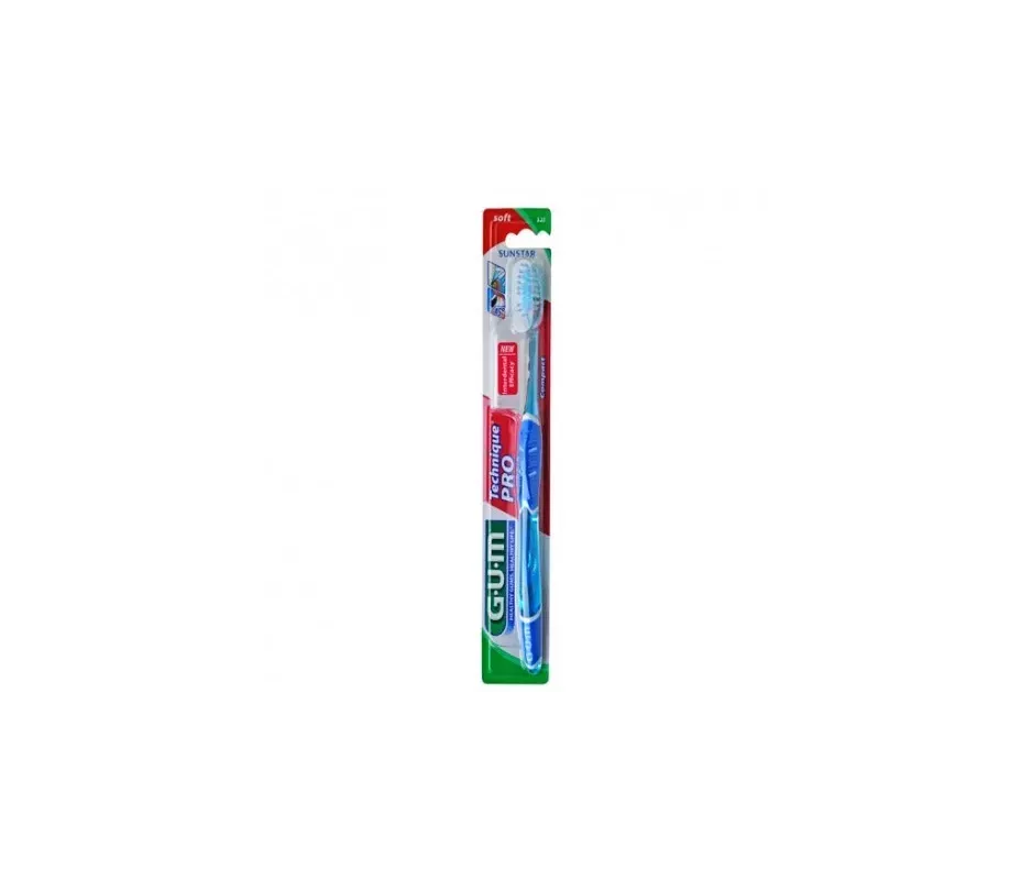 CEPILLO DENTAL ADULTO GUM 525 TECHNIQUE PRO COMPACTO SUAVE