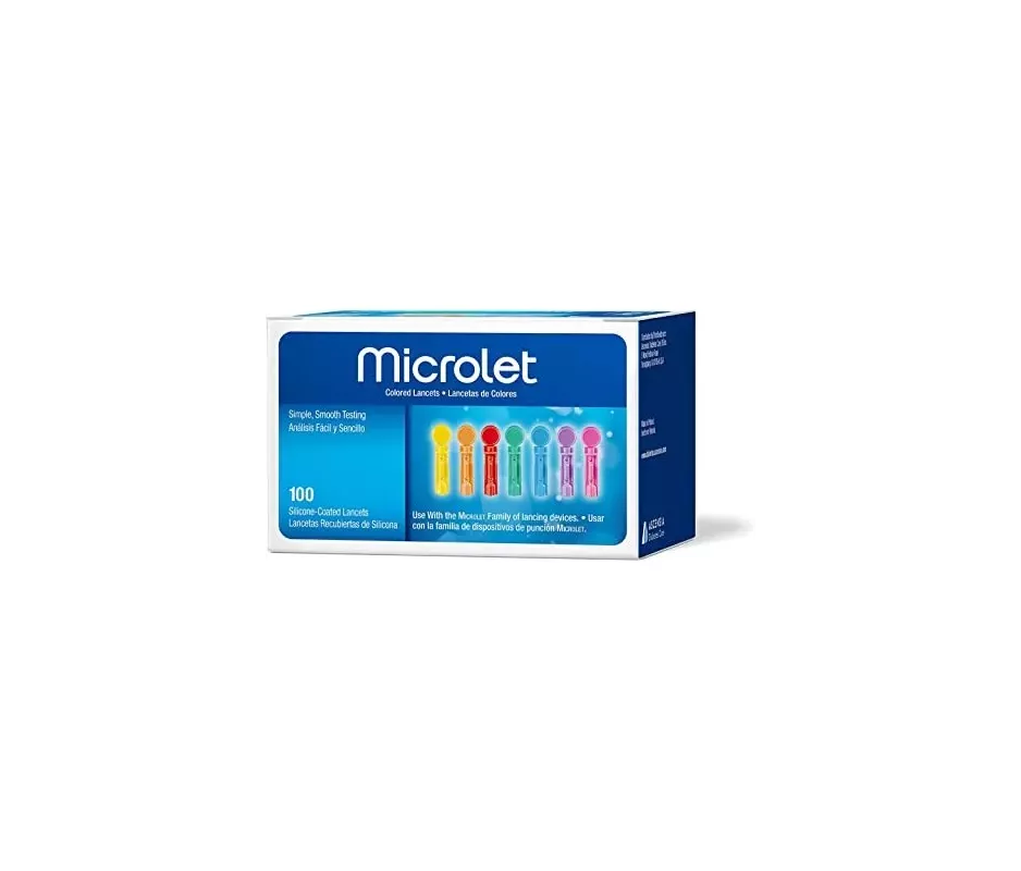 Microlet De Colores Lancetas 200 U