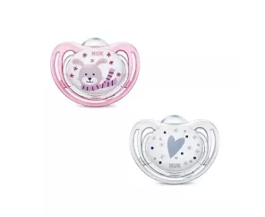 Chupeta de silicone Nukete Freestyle T-1 2 chupetas de inverno