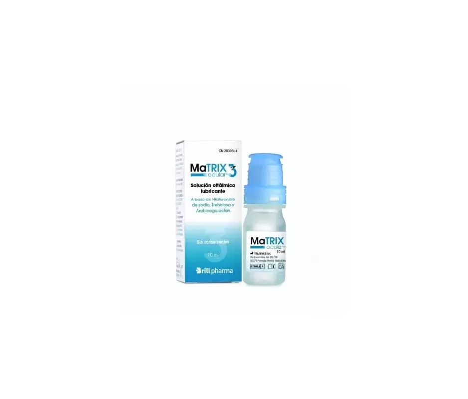 MATRIX OCULAR 3 SOLUCION OFTALMICA LUBRICANTE  1 ENVASE 10 ML