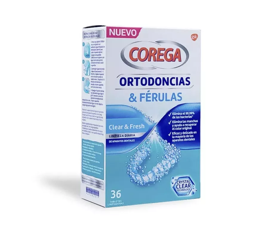 COREGA ORTODONTIA E TALAS 36 COMPRIMIDOS DE LIMPEZA