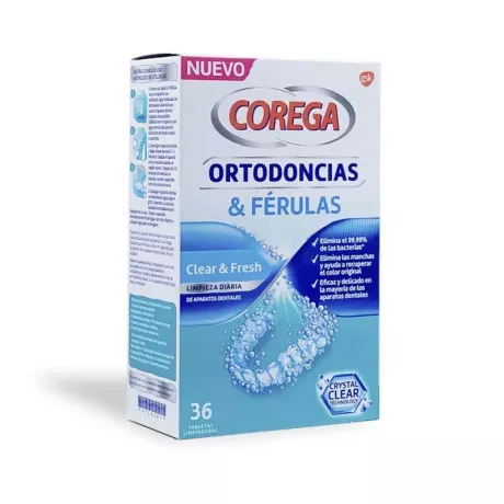 COREGA ORTODONTIA E TALAS 36 COMPRIMIDOS DE LIMPEZA