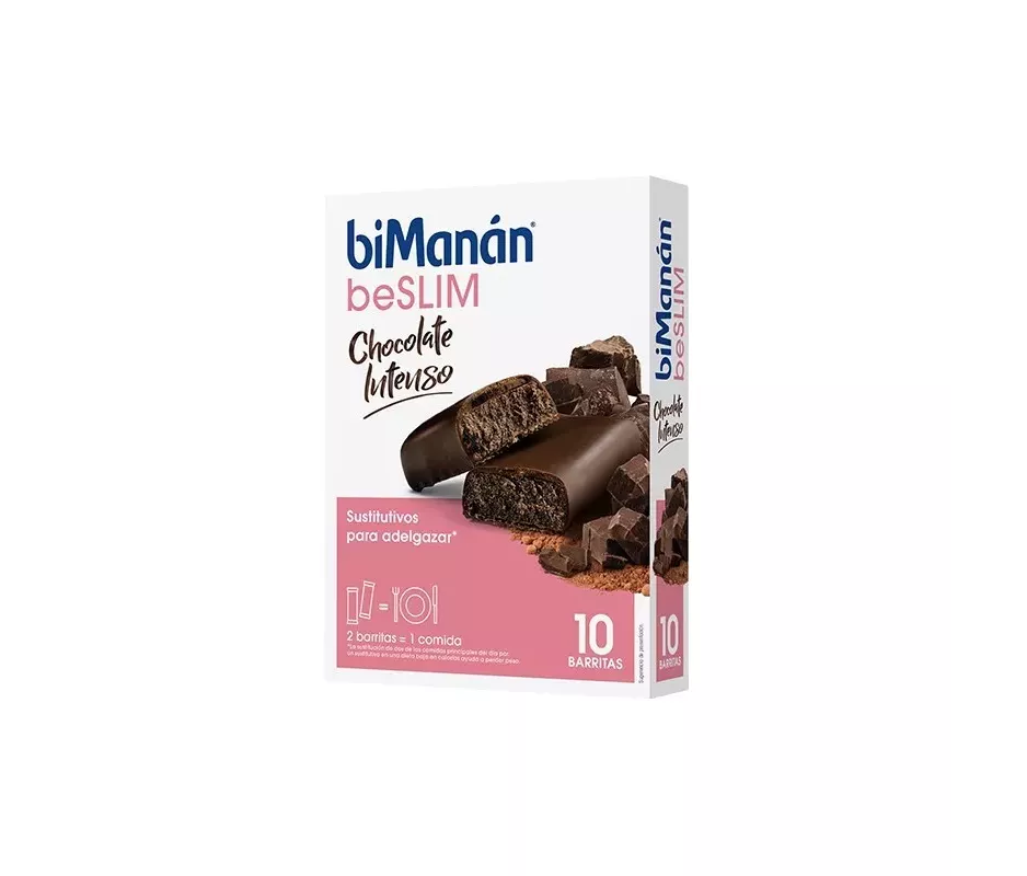 BIMANAN BESLIM SUSTITUTIVO  10 BARRITAS 31 G SABOR CHOCOLATE INTENSO