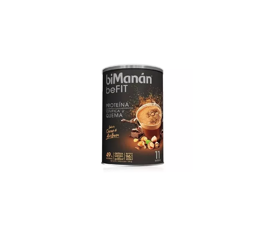 BIMANAN BEFIT PROTEINA BATIDO  11 BATIDOS 330 G SABOR CACAO & AVELLANA