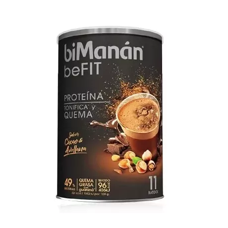 BIMANAN BEFIT PROTEINA BATIDO  11 BATIDOS 330 G SABOR CACAO & AVELLANA