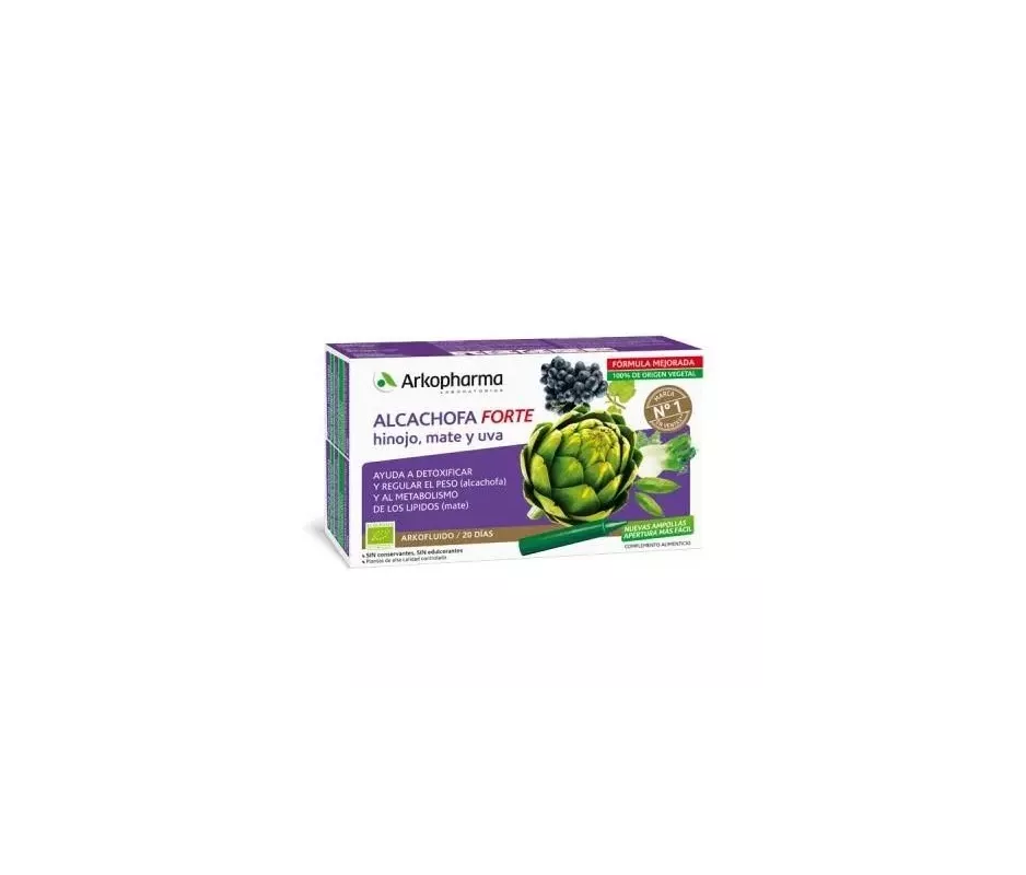 ARKOFLUIDO ALCACHOFA FORTE  20 AMPOLLAS BEBIBLES 15 ML