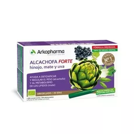 ARKOFLUIDO ALCACHOFA FORTE  20 AMPOLLAS BEBIBLES 15 ML