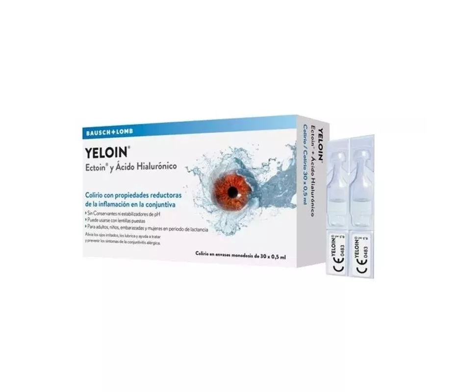 Comprar Yeloin Colirio Monodosis 30 unidades 0,5 ml | Tufarma.online