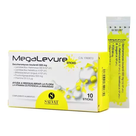 Megalevure 10 Sticks Sabor Platano