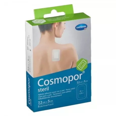 Cosmopor Steril Aposito Esteril 5 Unidades 7,2 Cm X 5 Cm