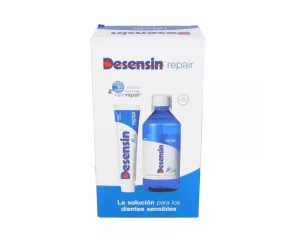 Creme dental Desensin Repair + enxaguante bucal 1 pote de 75 ml + 1 pote de 500 ml