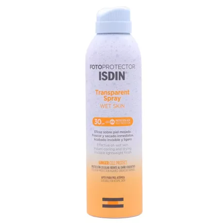 Fotoprotetor Isdin Spf 30 Spray Transparente Pele Molhada 1 Envase 250 Ml