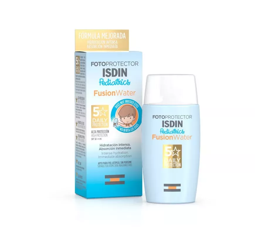 Fotoprotector Isdin Pediatrics Fusion Water Spf 50+ 1 Envase 50 Ml