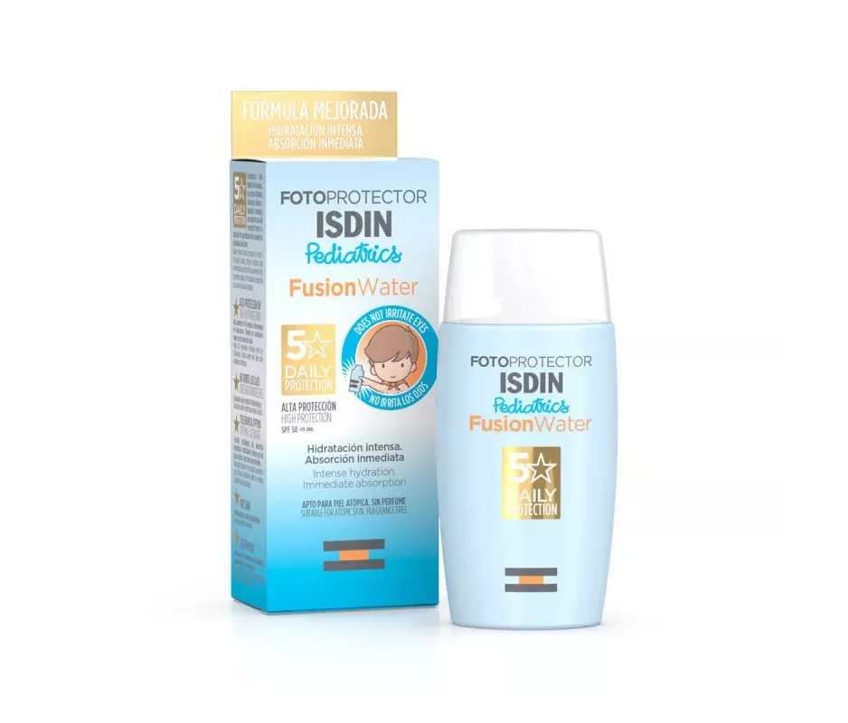 Fotoprotetor Isdin Pediatrics Fusion Water Spf 50+ 1 Envase 50 Ml