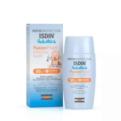 Fotoprotetor Isdin Spf 50 Fusion Fluid Mineral Pediatrics Baby 1 Envase 50 Ml