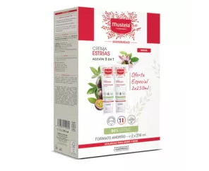 Duplo Creme Estrias Mustela 2X250Ml