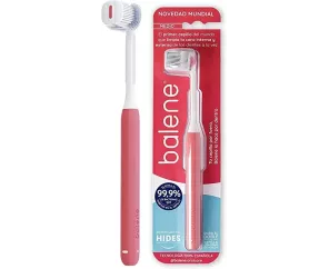 Cepillo Dental Adulto Balene 1 Unidad Medio Color Coral