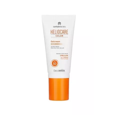 Heliocare Color Gelcreme FPS 50 protetor solar 1 recipiente 50 ml leve