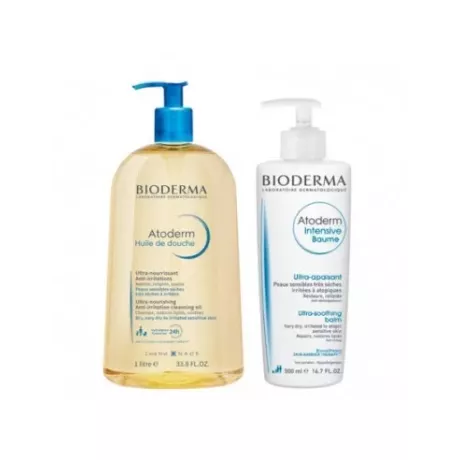 Pack Atoderm Baume 500Ml+Aceite 1L Bioderma