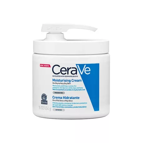 Cerave Crema Hidratante Con Pompa 1 Envase 454 G