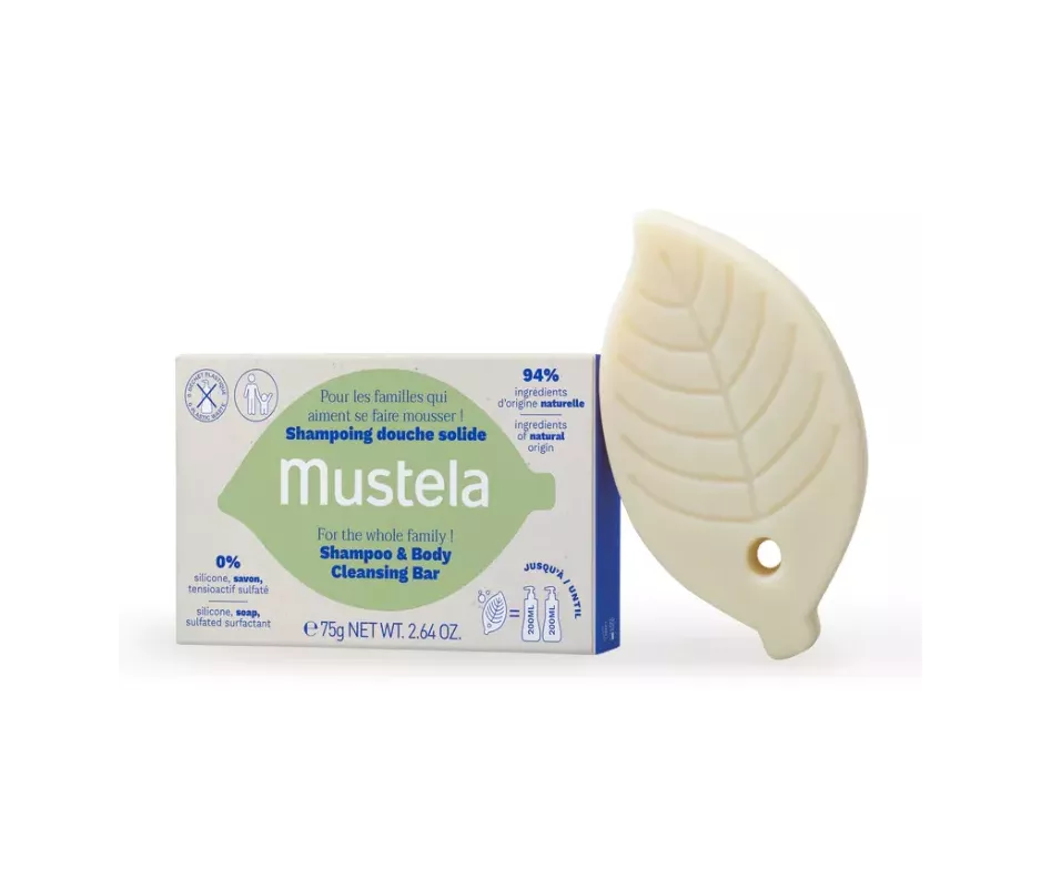 MUSTELA CHAMPU SOLIDO CABELLO Y CUERPO  1 PASTILLA 75 G