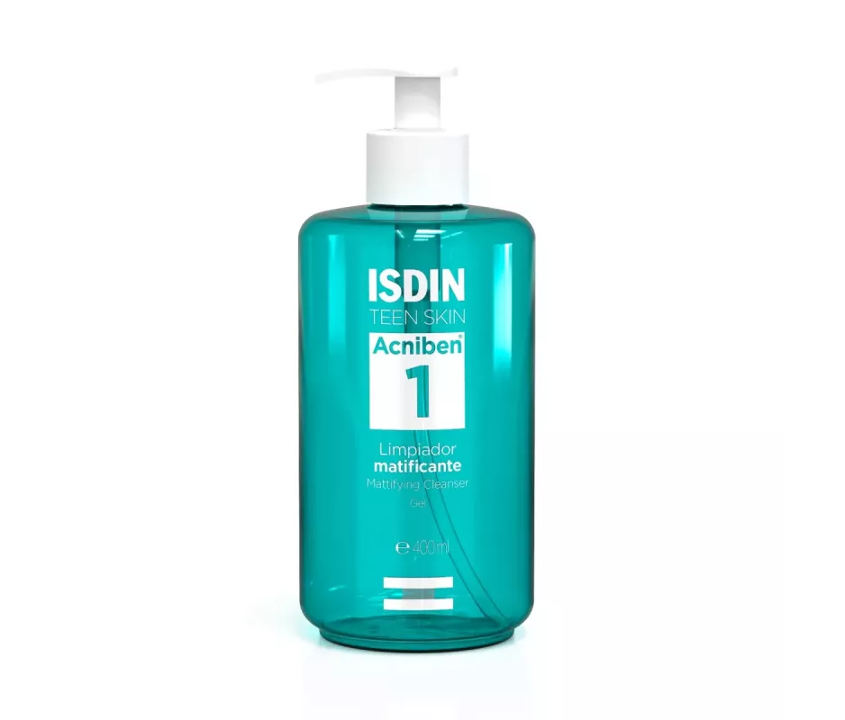 ISDIN TEEN SKIN ACNIBEN GEL DE LIMPEZA MATIFICANTE 1 PACOTE 400 ML