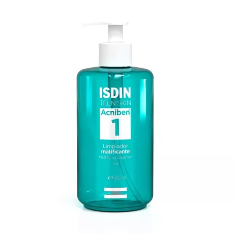 ISDIN TEEN SKIN ACNIBEN GEL DE LIMPEZA MATIFICANTE 1 PACOTE 400 ML