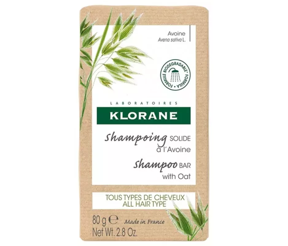 KLORANE SHAMPOO SÓLIDO COM AVEIA 1 COMPRIMIDO 80 G