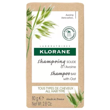 KLORANE SHAMPOO SÓLIDO COM AVEIA 1 COMPRIMIDO 80 G