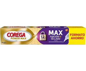 Corega Max Fijacion + Sellado Adhesivo Protesis Dental 70 G Sin Sabor