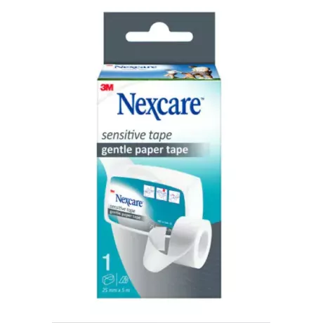 ESPARADRAPO HIPOALERGICO 3M NEXCARE PIEL SENSIBLE 1 UNIDAD 5 M X 2,5 CM N1530