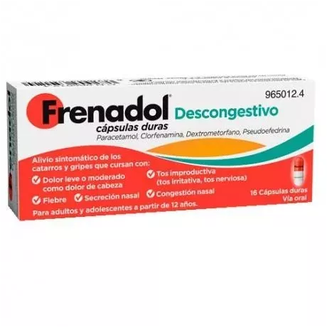 Frenadol Descongestivo 16 Capsulas