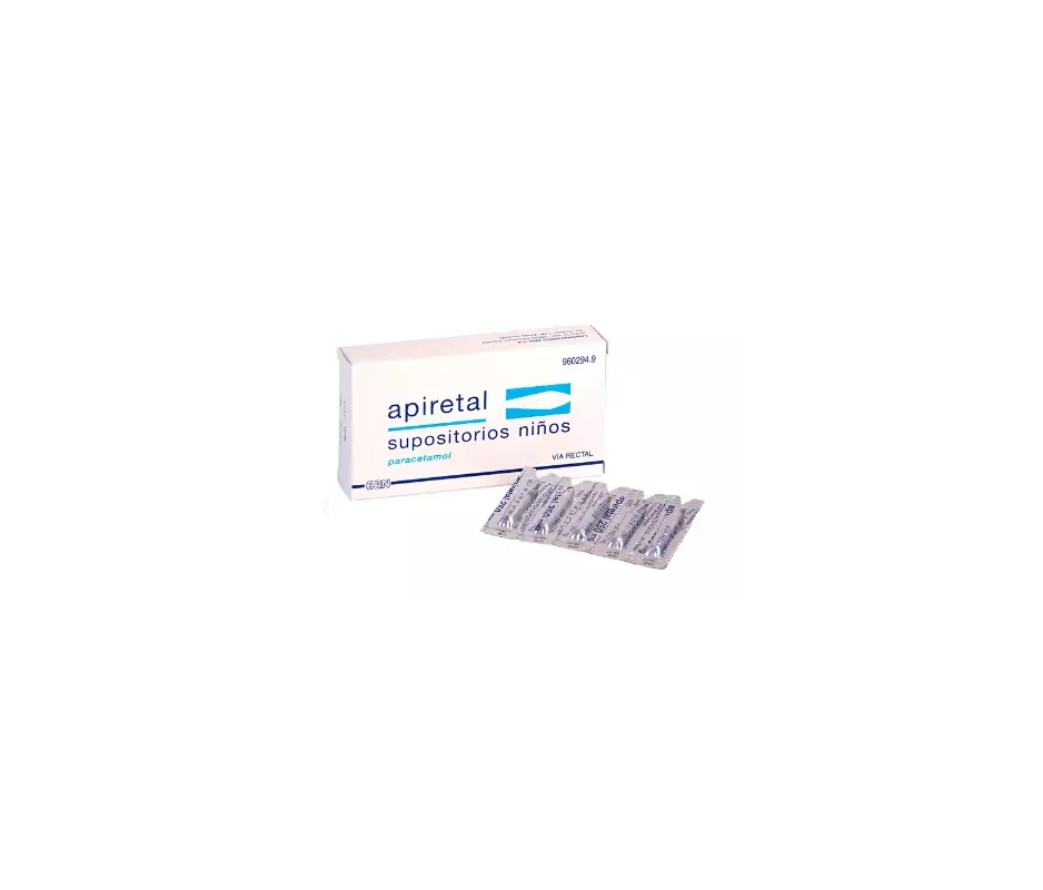 Apiretal Niños 250 Mg 5 Supositorios