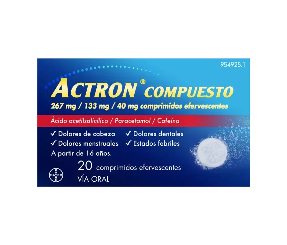 Actron Compuesto 20 Comprimidos Efervescentes