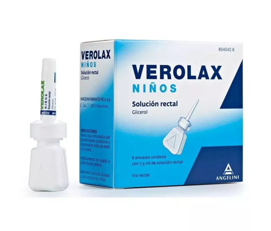 Verolax crianças 1,8 ml solução retal 6 enemas 2,5 ml