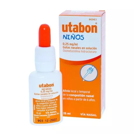 Utabon Niï¿½Os 0,25 Mg/ml Gotas Nasales 1 Frasco Solucion 15 Ml