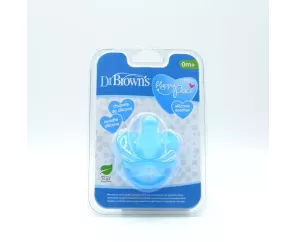 Chupeta de silicone Dr Brown´S 1 peça azul 0-6 M