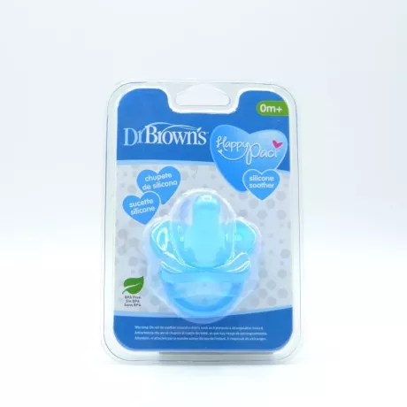 Chupete Silicona Dr Brown´S 1 Pieza Azul 0- 6 M