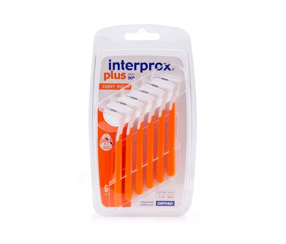 ESCOVA PARA ESPAÇO INTERPROXIMAL INTERPROX PLUS SUPER MICRO 6 UNIDADES