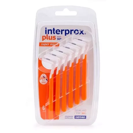 ESCOVA PARA ESPAÇO INTERPROXIMAL INTERPROX PLUS SUPER MICRO 6 UNIDADES