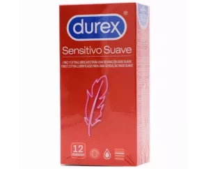 DUREX SENSITIVO SUAVE PRESERVATIVOS 12 UNIDADES