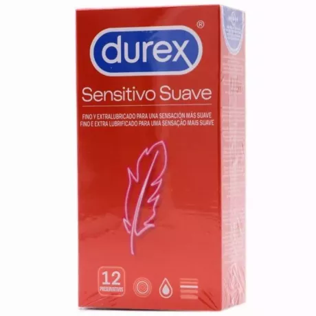 Preservativos macios DUREX SENSITIVE 12 UNIDADES